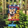 DIF12005-Corgi Personalized Flag