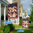 DIF4017-Corgi Personalized Flag