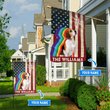 MHFCHO401 Beagle LGBT Personalized Flag