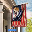 CHFD1002 Beagle Personalized House Flag