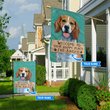 THF20072201 Beagle-Welcome to our happy place Personalized Flag