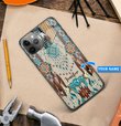THP20072101 Native American Personalized Glass Phone Case
