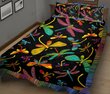 BIE0101 COLORFUL DRAGONFLY Quilt Bed Set