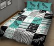 BIE0401 Dragonfly The nature is my home Blue Quilt Bed Set