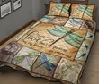 BIE0301 DRAGONFLY Those we love don't go away Quilt Bed Set