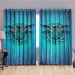 BIW0601 Blue Dragonfly WINDOW CURTAINS