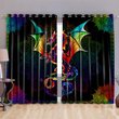 DIWA003-Dragon 1 WINDOW CURTAINS