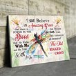 THD0137 I still believe in amazing grace Dragonflies Matte Canvas
