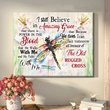 THD0137 I still believe in amazing grace Dragonflies Matte Canvas