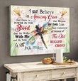 THD0137 I still believe in amazing grace Dragonflies Matte Canvas