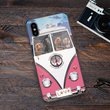 THP20070314 Hippie Dachshund Glass Phone Case