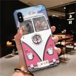 THP20070314 Hippie Dachshund Glass Phone Case