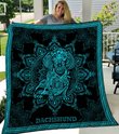 MHQD2003 Dachshund Mandala Quilt Blanket