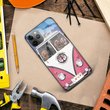 THP20070314 Hippie Dachshund Glass Phone Case