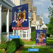 DIFDS1007-Dachshund New York Personalized Flag