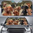 CHC3007 Dachshund Car Sun shade