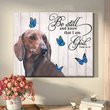 THD0112 Dachshund Matte Canvas