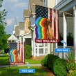 MHFCHO406 Dachshund LGBT Personalized Flag