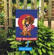 DIFDS1003-Dachshund Colorado Personalized Flag