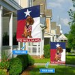 DIFDS1010-Dachshund Texas Personalized Flag