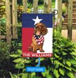 DIFDS1010-Dachshund Texas Personalized Flag