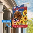DIF12006-Dachshund Personalized Flag