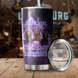 MHUCHO205 A Girl Who Loves Dachshunds Personalized Stainless Steel Tumbler