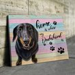 CHD0120 Dachshund Matte Canvas