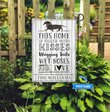 BIF2401 Dachshund This Home Is Filled With Kisses Personalized Flag