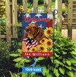 DIF12006-Dachshund Personalized Flag