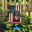 BIF1336 Black dachshund long hair Personalized Flag