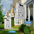 BIF2401 Dachshund This Home Is Filled With Kisses Personalized Flag