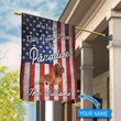 BIF20070903 Dachshund Welcome To Our Paradise Personalized Flag