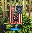 DIF7006-Dachshund black-Nurses- Personalized Flag