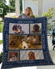 QUI12003 Dachshund Quilt Blanket