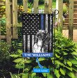 BIF1701 Dachshund Police Personalized Flag