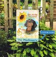 DUF0108 Dachshund Sunflower Personalized Garden Flag