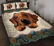 TUE4003 Dachshund Quilt Bed Set