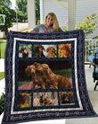 QUI12001 Dachshund Quilt Blanket