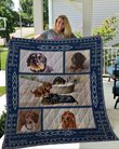 QUI12004 Dachshund Quilt Blanket