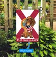 DIFDS1004-Dachshund Florida Personalized Flag