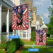 DIF6006-BLACK Dachshund God bless america - 4th of july Personalized Flag