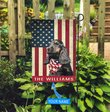 BIF1339 Black dachshund with tan and white Personalized Flag