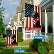 BIF1329 short hair black and tan dachshund Personalized Flag