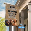 BIF1402 Dachshund Don't bother knocking Flag