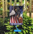 HUFDOG1003 Dachshund Personalized Flag