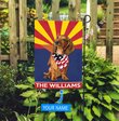 DIFDS1001-Dachshund Arizona Personalized Flag