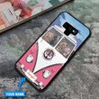 THP20070313 Hippie Dachshund Personalized Glass Phone Case
