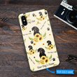 DUP1006 Dachshund Personalized Glass Phone Case