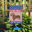 CHFD3016 Dachshund God Bless America Personalized Flag
